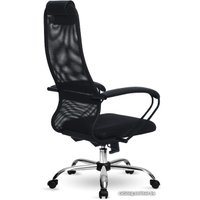 Офисное кресло Metta S-BP 8, Ch ов/сечен (пластиковые ролики, черный)