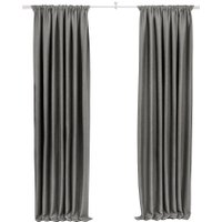 Комплект штор Модный текстиль 112MT391019 (270x150, 2шт, темно-серый)