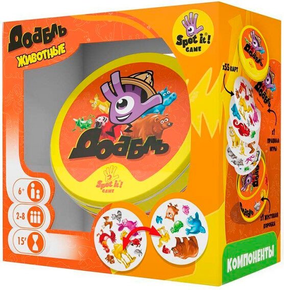 Настольная игра Стиль Жизни Доббль. Животные