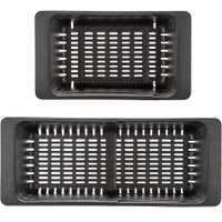 Кухонная мойка Stellar S7550NB-TU-L (нано черный, с доской)