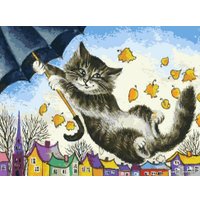 Картина по номерам Белоснежка Зонтик 3006-CS