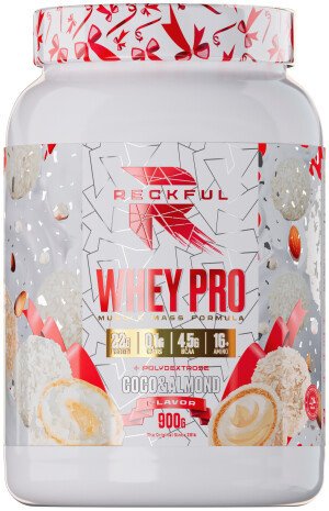 Протеин комплексный Reckful Whey PRO (рафаэлло, 900г)
