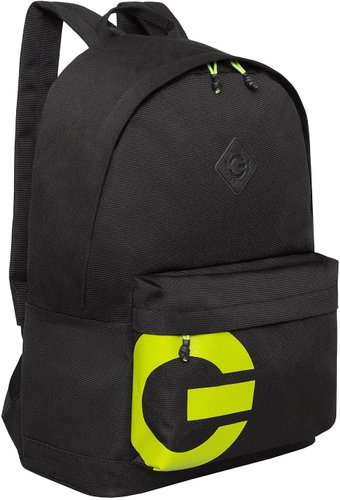 Городской рюкзак Grizzly RQL-317-3 (черный/салатовый)