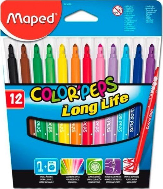 

Фломастеры Maped Color Peps 845020LM (12 шт)
