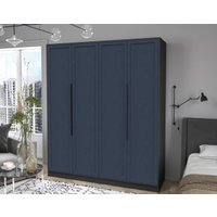 Шкаф распашной Интерлиния Концепт Тренд КТ-Ш4 (антрацит/дуб королевский)