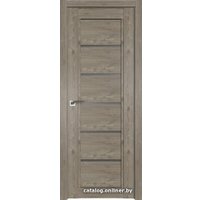 Межкомнатная дверь ProfilDoors 2.76XN L 70х200 (каштан темный, стекло графит)