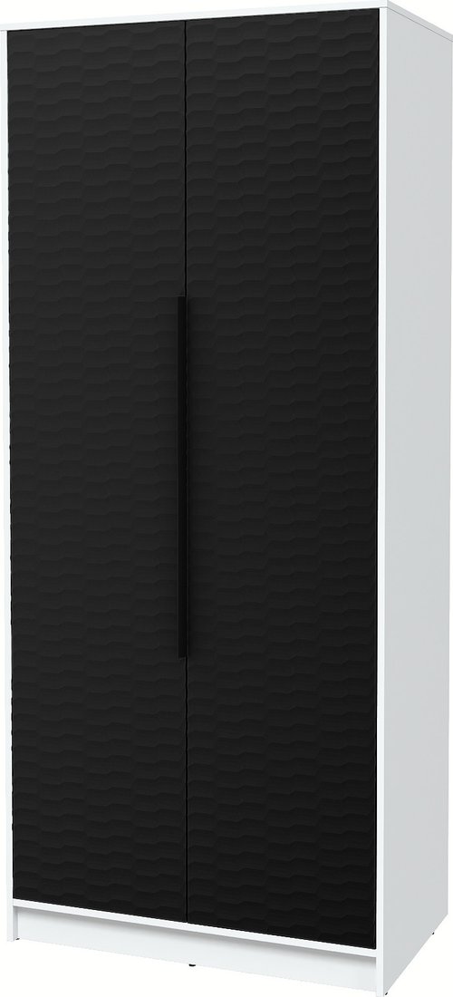 

Шкаф распашной Интерлиния Концепт Зодиак КТ-Ш2 (белый платинум/черный)