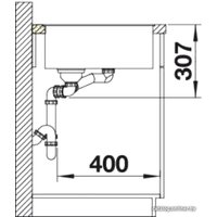 Кухонная мойка Blanco Axia III 6 S-F (разделочная доска из стекла, черный) 525854