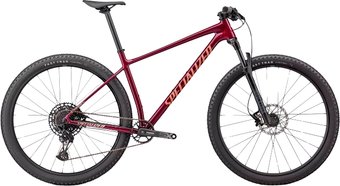 Велосипед Specialized Chisel Hardtail S 2023 (бордовый/оранжевый)