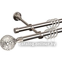 Карниз для штор АС ФОРОС Grace D16Г/16Г + наконечники Метеор (1.8м, сатин) в Пинске