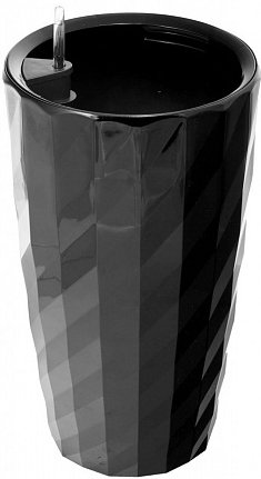 Вазон Forgarden Кристалл BN10364 (черный глянцевый)