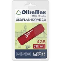 USB Flash OltraMax 310 4GB (красный)