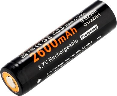 

Аккумулятор Soshine 18650 2600mAh
