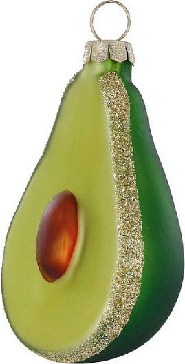 

Елочная игрушка Inge's Christmas Figural Glass Ornaments Авокадо 64913H120