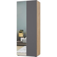 Шкаф распашной Modern Челси Ч21 (золотой дуб/графит)