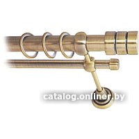 Карниз для штор Lm Decor Цилиндр 088 2р гладкий 25/16мм (антик, 2.4м)