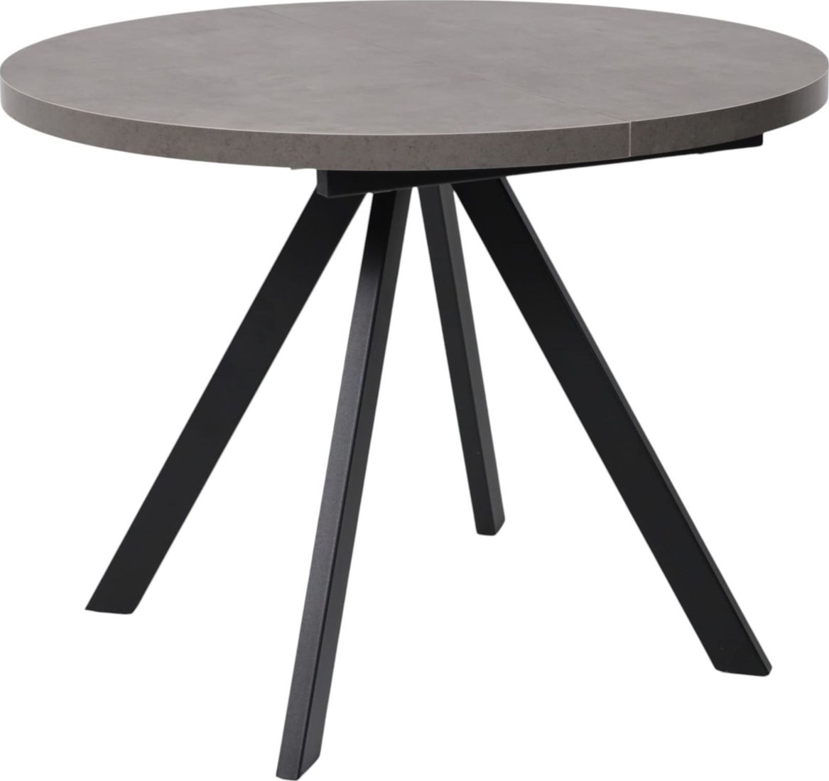 

Кухонный стол Мамадома Rondo M-100 раздвижной 100-135 (дымчатая керамика/черный)