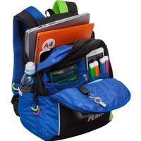 Школьный рюкзак Grizzly RB-452-4f (черный/синий)