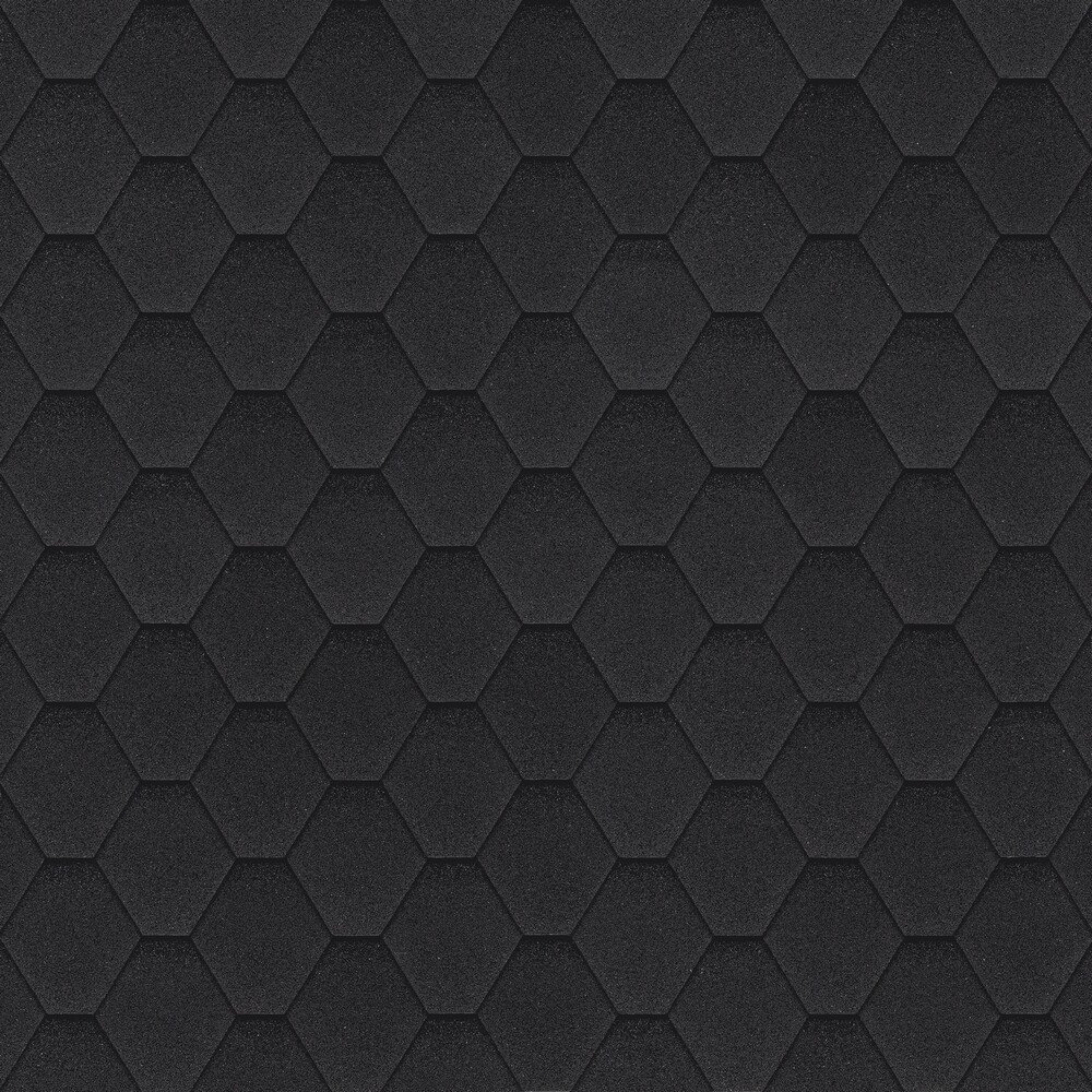 

Битумная черепица Shinglas Оптима соната (черный)