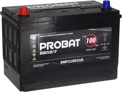 

Автомобильный аккумулятор Probat Asia 850A L+ (100 А·ч)