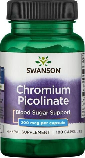 

БАД Swanson Chromium Picolinate 200 mcg (100 капсул)
