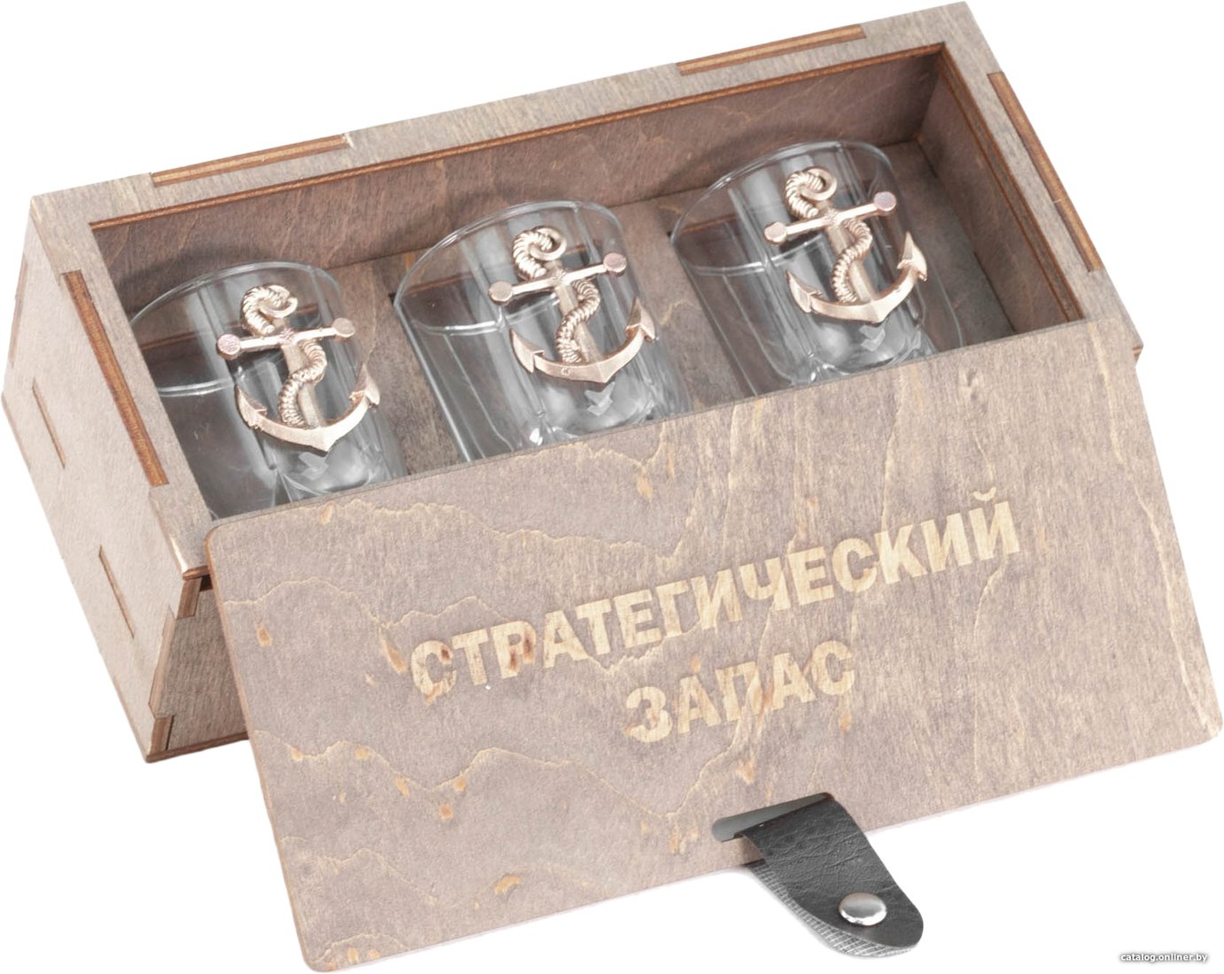 Набор рюмок Peresvet Стратегический запас №1-4 с элементами бронзы