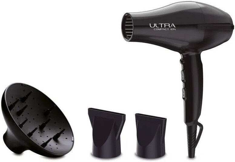 Фен GA.MA Ultra Compact Ion SH2360 (черный)