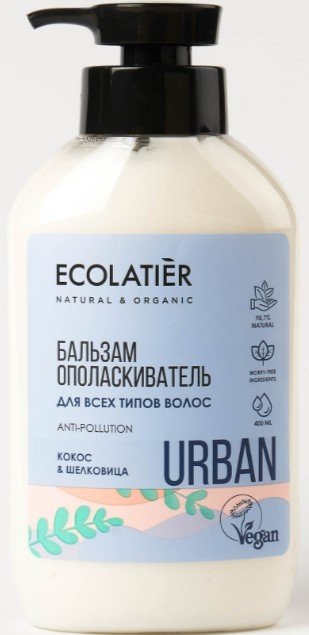

Бальзам Ecolatier Urban для всех типов волос кокос и шелковица 400 мл