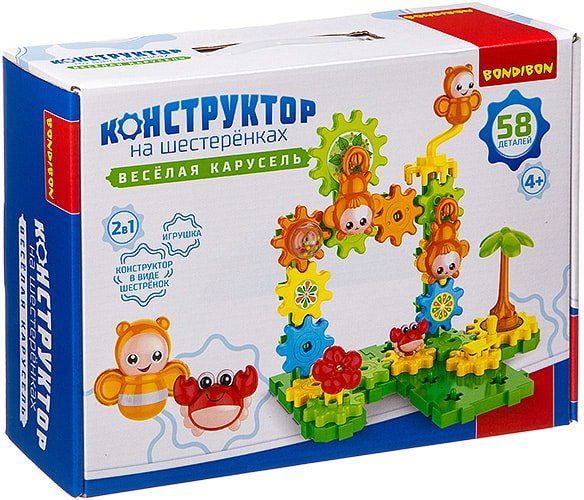 

Конструктор Bondibon Веселая карусель ВВ3321