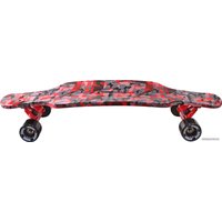 Лонгборд Y-Scoo Longboard Shark TIR 31 (красный камуфляж/черный)