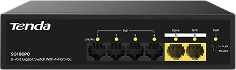 Неуправляемый коммутатор Tenda SG106PC