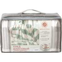 Плед АртПостель Квадро 200x220 4003 (графит)