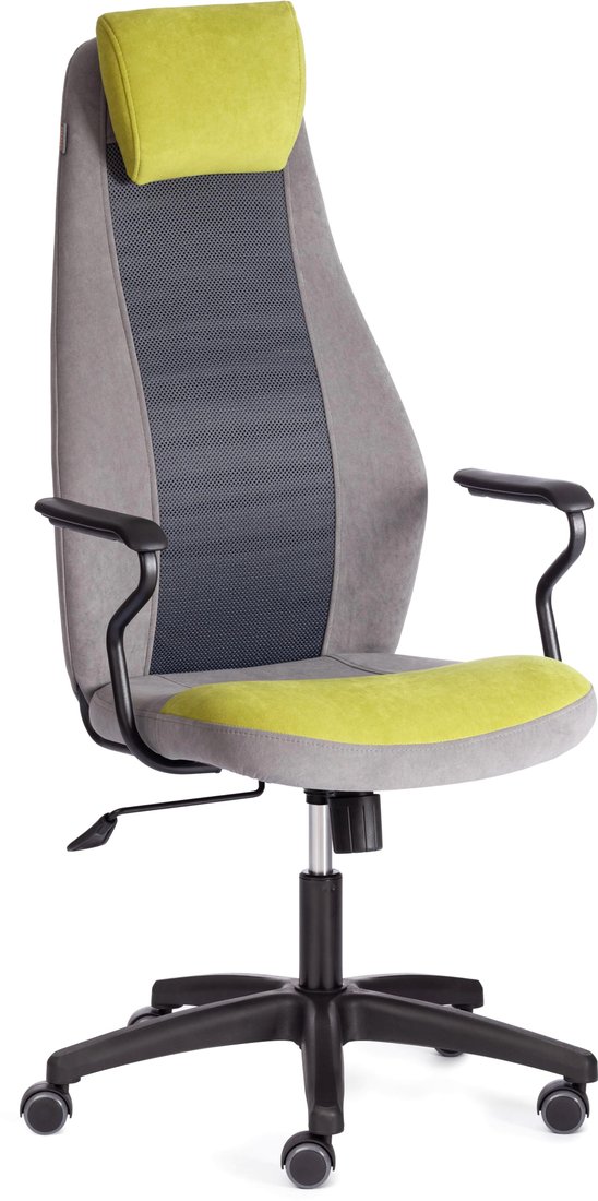 

Офисное кресло TetChair Aviator (флок, ткань, олива/серый, 6/7/W-12)