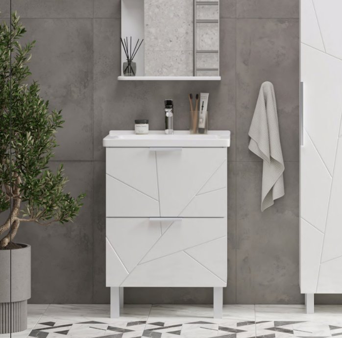 

Volna Тумба с умывальником Twing 60.2Y Миранда Артвин + Миранда 60 (белый)