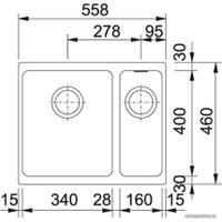 Кухонная мойка Franke Kubus KBG 160 125.0302.774 (миндаль)