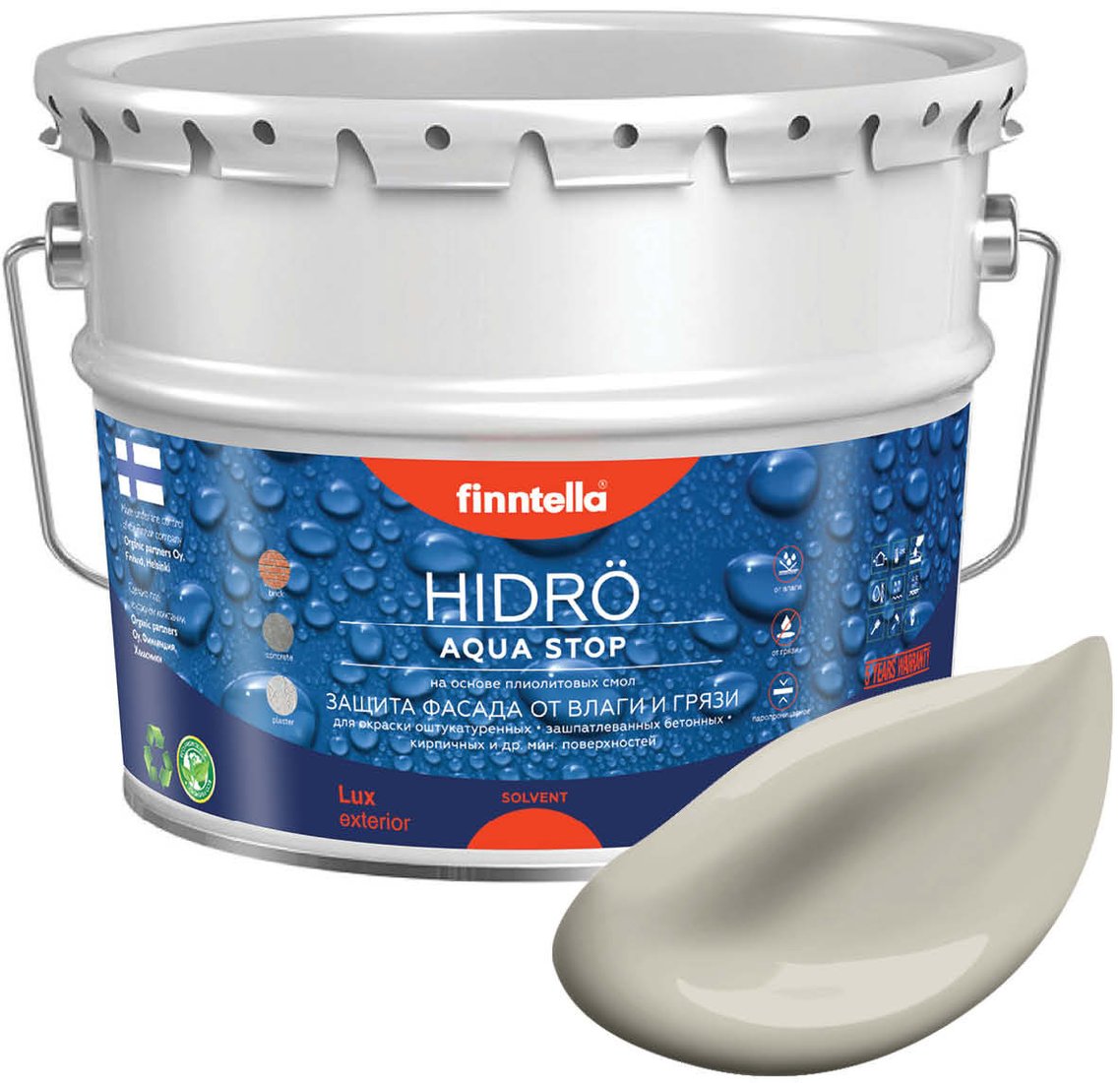 

Краска Finntella Hidro Tina F-14-1-9-FL084 9 л (бежевый)