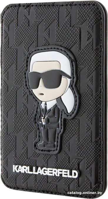 Кредитница CG Mobile Karl Lagerfeld Saffiano Monogram NFT Karl Ikonik KLWMSPSAKHPKK (черный)