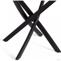 Кухонный стол TetChair Manzana 100x100+30x75 (дуб вотан/черный)