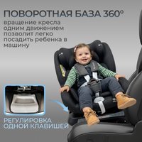 Детское автокресло Bubago Aspid BG 170-1 (черный)