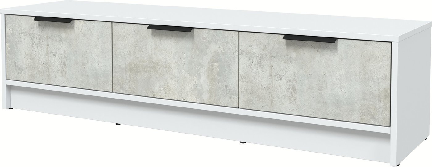 

Тумба Интерлиния ТВ Концепт КТ-ТВ3-35 (бетон лайт/белый платинум)