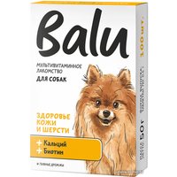 Лакомство для собак Balu Здоровье кожи и шерсти с биотином и кальцием 50 г (100 таблеток)