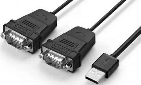 

Кабель Ugreen US229-30769 USB Type A - DB9 RS-232 (1.5 м, черный)