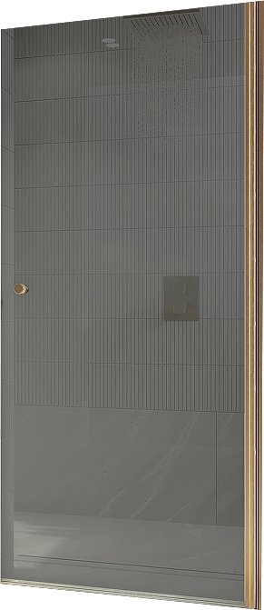 

Душевая дверь MaybahGlass 90x198 MGD-812-2 (графитовое стекло/бронзовый)