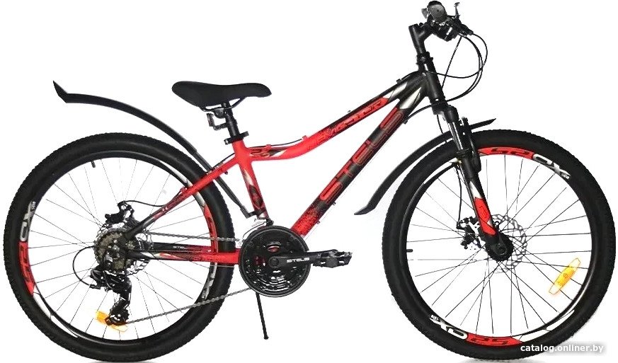 Велосипед Stels Navigator 450 MD 24 V030 2024 (черный/красный)