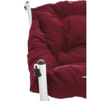 Кресло M-Group Чил 29360102 (2 шт, белый/бордовая подушка)