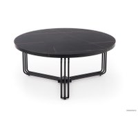 Журнальный столик Halmar Antica 80x36 (черный мрамор/черный)