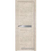 Межкомнатная дверь ProfilDoors 2.01XN L 40x190 (каштан светлый, стекло Lacobel Серебряный лак)