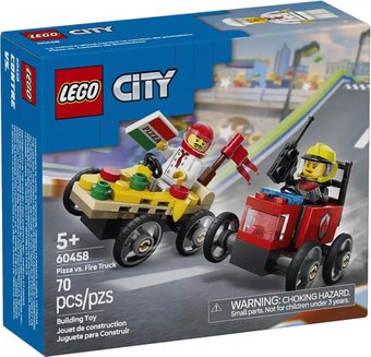 Конструктор LEGO City 60458 Пицца против пожарной машины