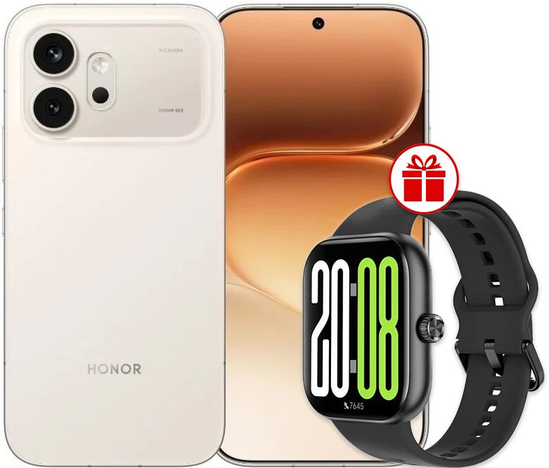 

Телефон HONOR 600 Dual SIM 12GB/256GB международная версия (бежевый) + умные часы HONOR Choice InFoWear Watch 2 Pro по акции