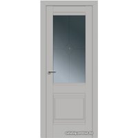 Межкомнатная дверь ProfilDoors Классика 2U L 70x200 (манхэттен/графит с прозрачным фьюзингом)